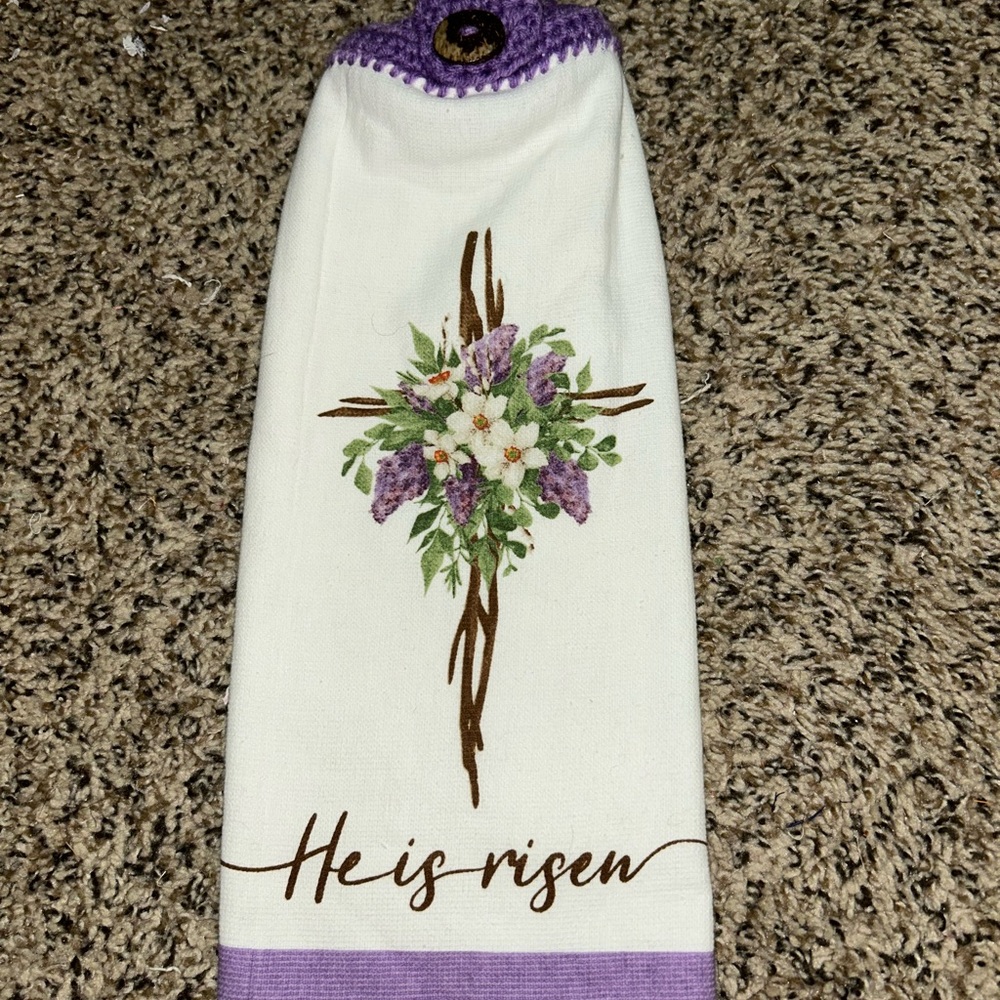 Cross Easter Hanging Towel